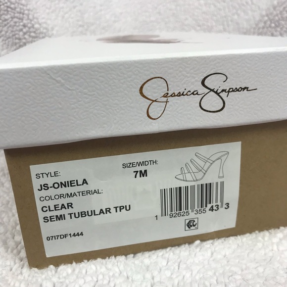 Jessica Simpson cork heels mules transparent upper - Picture 13 of 15